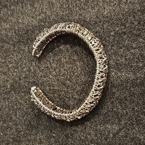 Adjustable wire silver bracelet